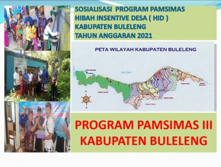 Tunjukkan Kinerja Baik Program PAMSIMAS Tahun 2019, Desa Sepang Terima HID Tahun 2021